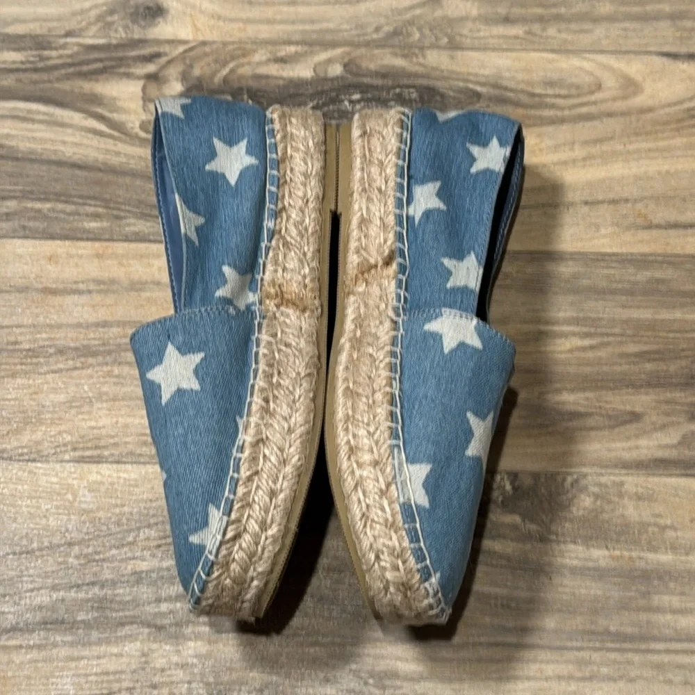 Steve Madden‎ Women’s Talan Star Espadrille Denim Shoe Size 10